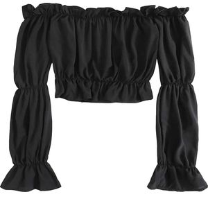 LYANER OFF SHOULDER RUFFLE BLOUSE